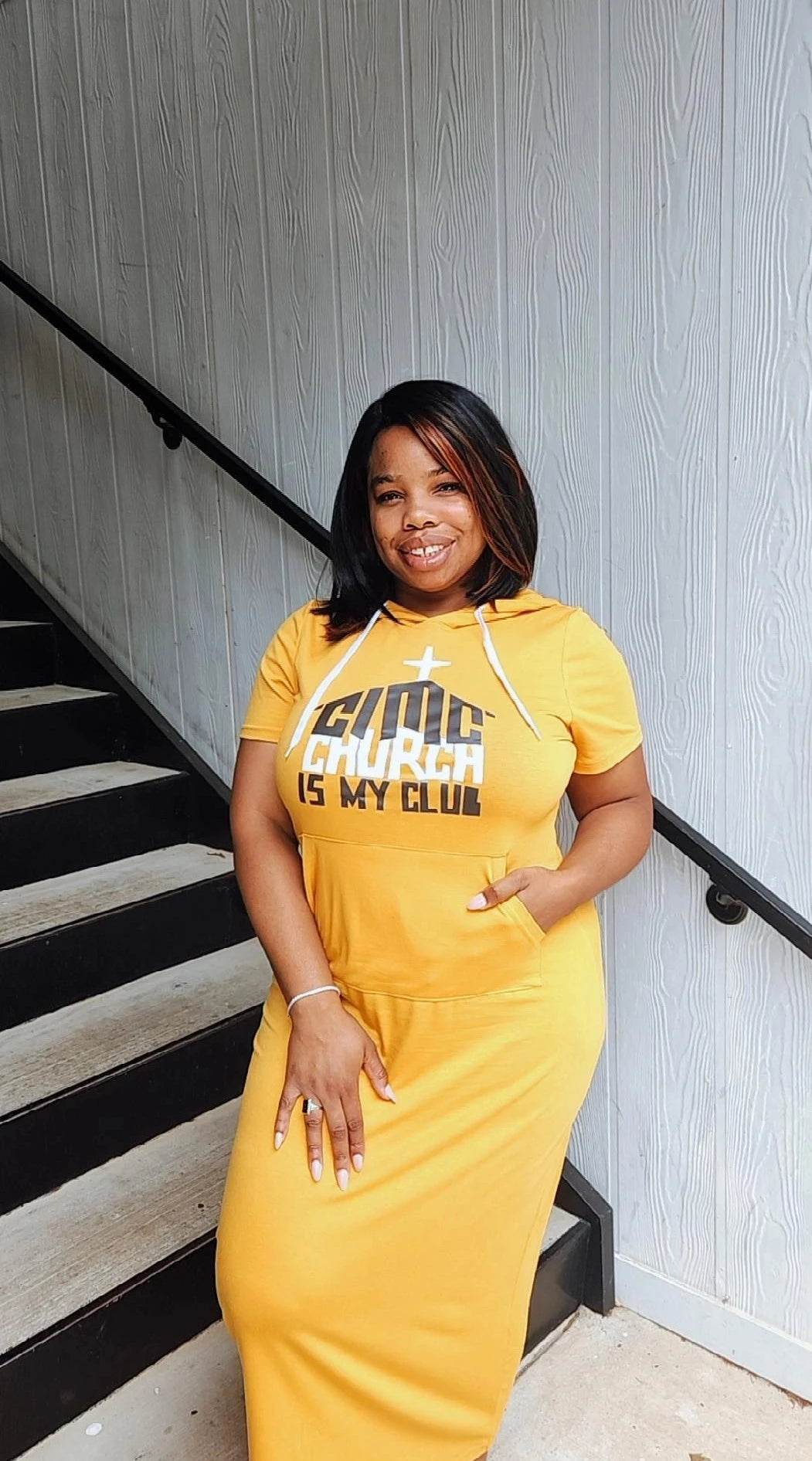 Hoodie maxi dress plus top size