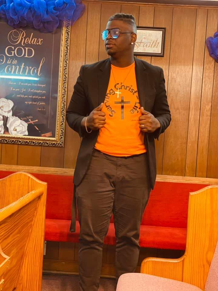 "Serving Christ = Life" (Unisex - Chest)