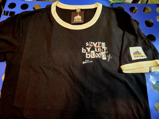 Saved By The Blood - Ringer T (Unisex)