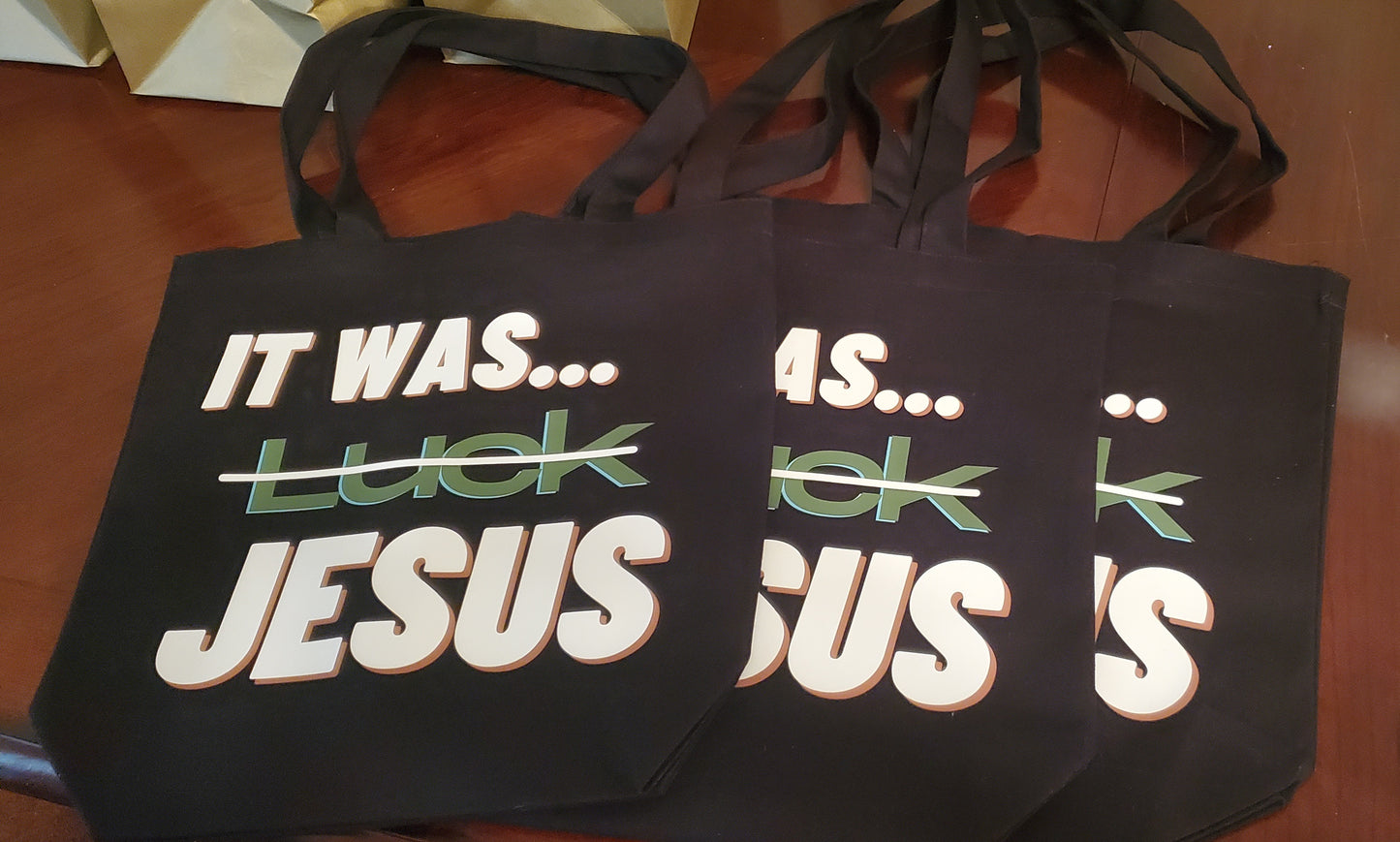 "It was Jesus" Medium Tote Bag