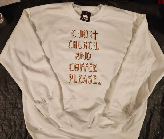 3c's )Christ, Church, Coffee) - Sweatshirt (Unisex)