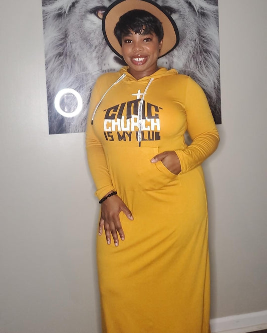 CIMC Logo - Hoodie Maxi Dress w/ Pocket