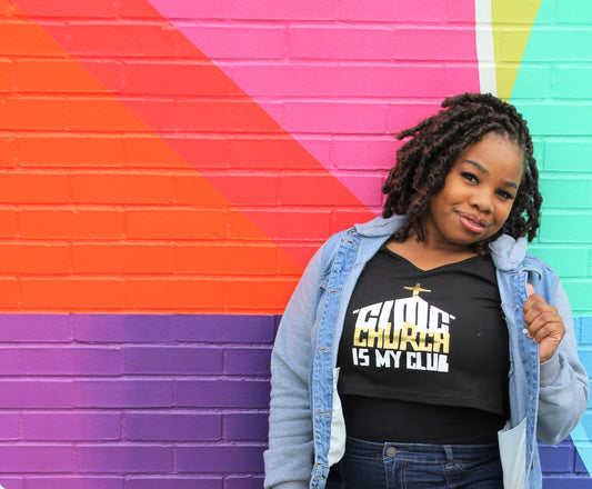 "CIMC Crop Top"  - Black (Ladies)