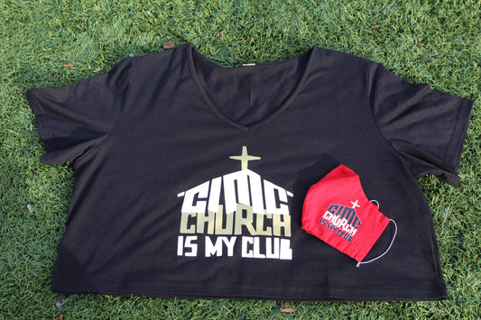 "CIMC Crop Top"  - Black (Ladies)